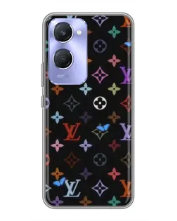 Чехол для Vivo Y36c с картинкой «Цветная монограмма LV»
