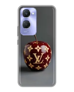 Чехол для Vivo Y36c с картинкой «Красное яблоко LV»