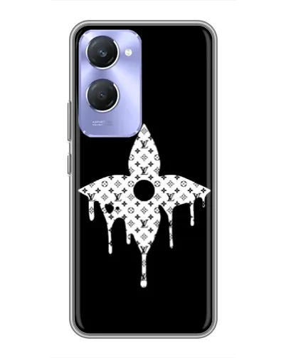 Чехол для Vivo Y36c с картинкой «Цветочная монограмма» Чехол для Vivo Y36c с картинкой «Цветочная монограмма»