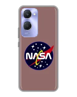 Чехол для Vivo Y36c с картинкой «NASA — ретро космос»
