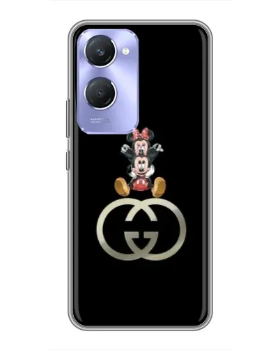 Чехол для Vivo Y36c с картинкой «Минни Маус на лого»