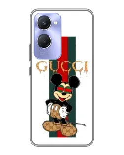 Чехол для Vivo Y36c с картинкой «Микки Маус Gucci — полосы» Чехол для Vivo Y36c с картинкой «Микки Маус Gucci — полосы»