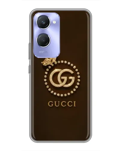 Чехол для Vivo Y36c с картинкой «Gucci — золотая бабочка»