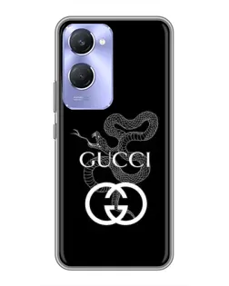 Чехол для Vivo Y36c с картинкой «Gucci — серебряная змея» Чехол для Vivo Y36c с картинкой «Gucci — серебряная змея»