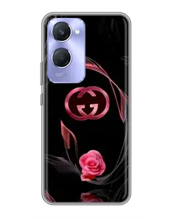 Чехол для Vivo Y36c с картинкой «Gucci — неоновая роза» Чехол для Vivo Y36c с картинкой «Gucci — неоновая роза»