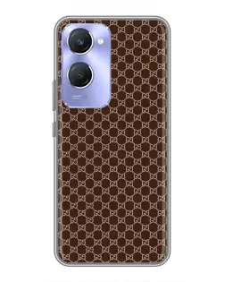 Чехол для Vivo Y36c с картинкой «Gucci — шоколадная сетка» Чехол для Vivo Y36c с картинкой «Gucci — шоколадная сетка»