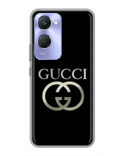 Чехол для Vivo Y36c с картинкой «Gucci — золото на черном» Чехол для Vivo Y36c с картинкой «Gucci — золото на черном»
