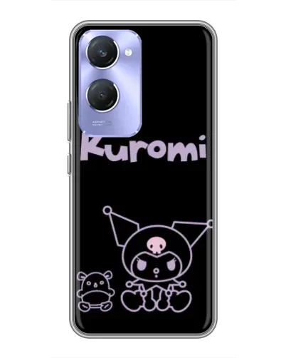 Чехол для Vivo Y36c с картинкой «Kuromi — черный минимализм» Чехол для Vivo Y36c с картинкой «Kuromi — черный минимализм»