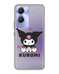 Чохол для Vivo Y36c з картинкою «Kuromi — фіолетовий арт»