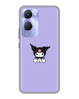 Чохол для Vivo Y36c з картинкою «Kuromi — фіолетовий мінімалізм»