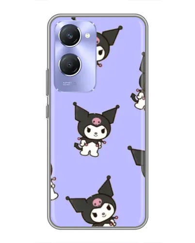 Чехол для Vivo Y36c с картинкой «Паттерн с Kuromi» Чехол для Vivo Y36c с картинкой «Паттерн с Kuromi»