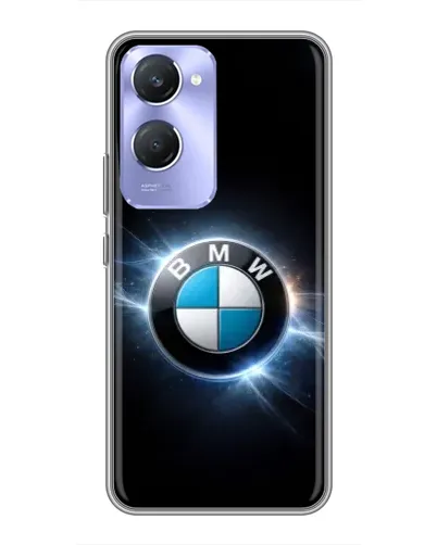 Чехол для Vivo Y36c с картинкой «BMW — неоновое сияние»