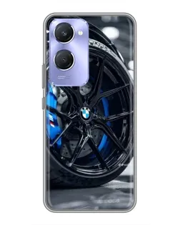 Чехол для Vivo Y36c с картинкой «Колесо BMW вблизи»