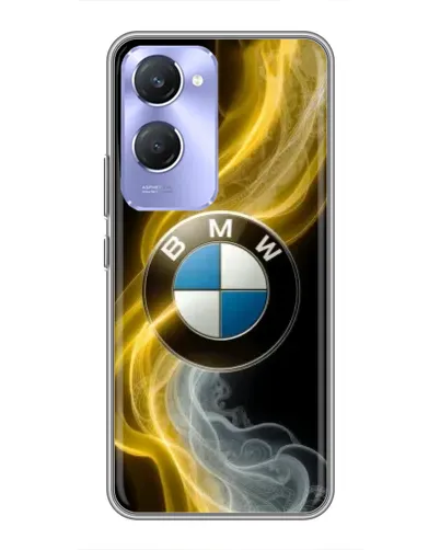 Чехол для Vivo Y36c с картинкой «Золотистый дым BMW»