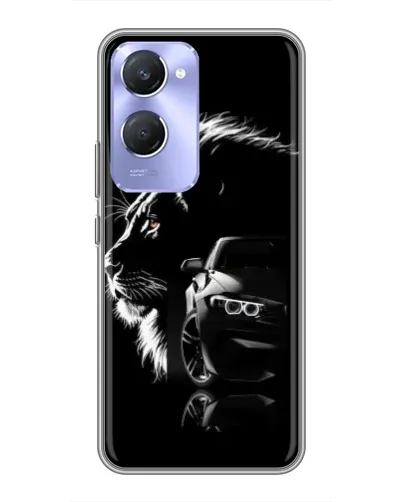 Чехол для Vivo Y36c с картинкой «BMW и лев»