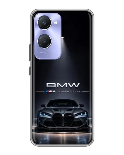 Чехол для Vivo Y36c с картинкой «BMW сквозь ночной город» Чехол для Vivo Y36c с картинкой «BMW сквозь ночной город»