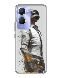 Чохол для Vivo Y36c з картинкою «PUBG — боєць у пилу»
