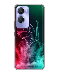 Чохол для Vivo Y36c з картинкою «PUBG — вогняний воїн»