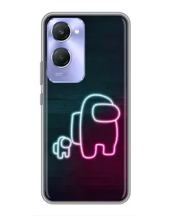 Чехол для Vivo Y36c с картинкой «Among Us неон-арт» Чехол для Vivo Y36c с картинкой «Among Us неон-арт»