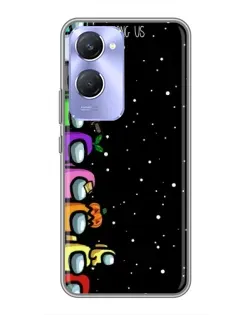 Чехол для Vivo Y36c с картинкой «Команда Among Us» Чехол для Vivo Y36c с картинкой «Команда Among Us»