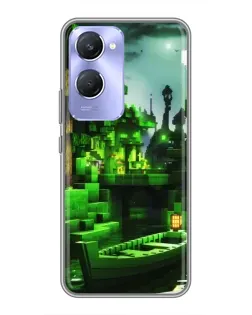 Чохол для Vivo Y36c з картинкою «Minecraft лісовий пейзаж»