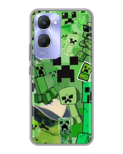 Чехол для Vivo Y36c с картинкой «Криперы Minecraft» Чехол для Vivo Y36c с картинкой «Криперы Minecraft»
