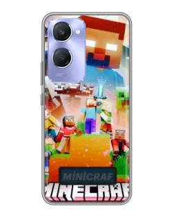 Чохол для Vivo Y36c з картинкою «Minecraft герої гри»