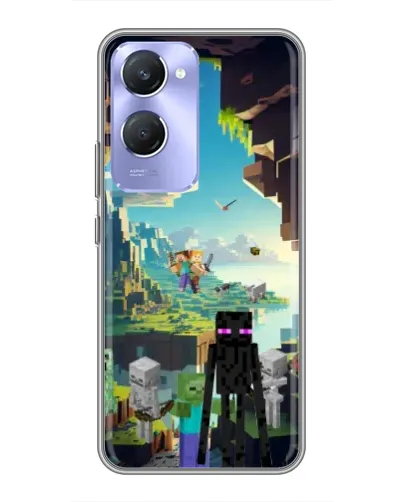 Чехол для Vivo Y36c с картинкой «Эндермен в лесу» Чехол для Vivo Y36c с картинкой «Эндермен в лесу»