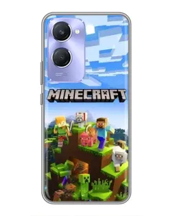 Чохол для Vivo Y36c з картинкою «Minecraft класичний світ»
