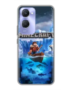 Чохол для Vivo Y36c з картинкою «Minecraft льодянийсвіт»