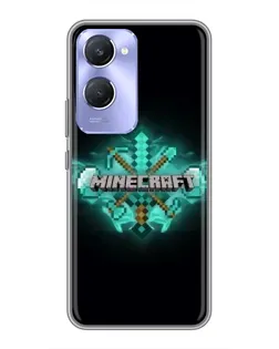 Чохол для Vivo Y36c з картинкою «Minecraft Diamond лого»