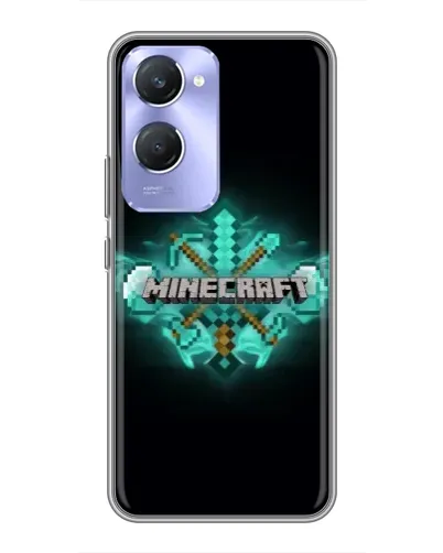 Чехол для Vivo Y36c с картинкой «Minecraft Diamond лого» Чехол для Vivo Y36c с картинкой «Minecraft Diamond лого»