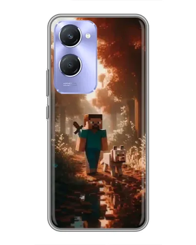 Чехол для Vivo Y36c с картинкой «Стив в лесу» Чехол для Vivo Y36c с картинкой «Стив в лесу»