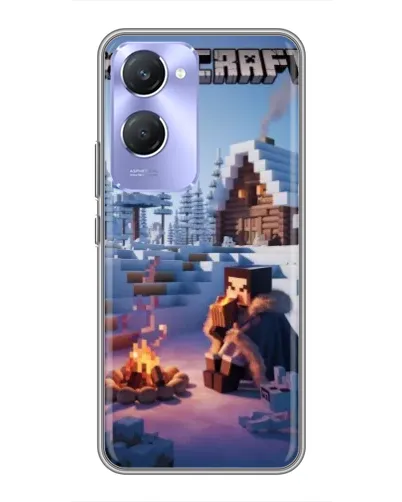 Чехол для Vivo Y36c с картинкой «Зимний Minecraft» Чехол для Vivo Y36c с картинкой «Зимний Minecraft»