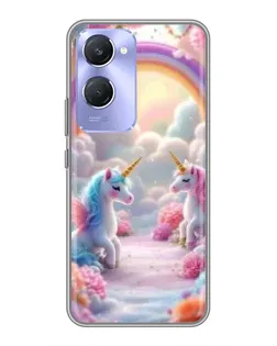 Чехол для Vivo Y36c с картинкой «Радуга и единороги» Чехол для Vivo Y36c с картинкой «Радуга и единороги»