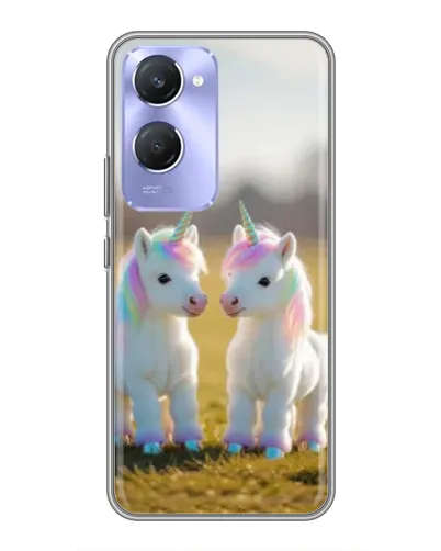 Чехол для Vivo Y36c с картинкой «Пара единорогов» Чехол для Vivo Y36c с картинкой «Пара единорогов»
