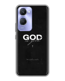 Чехол для Vivo Y36c с картинкой «GOD — Бог над всем»