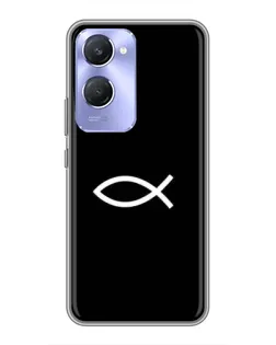 Чехол для Vivo Y36c с картинкой «Символ рыбы Jesus» Чехол для Vivo Y36c с картинкой «Символ рыбы Jesus»