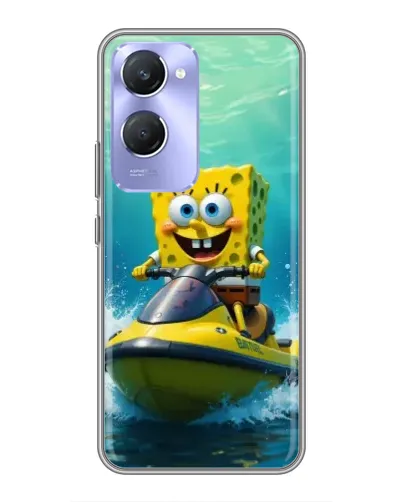 Чехол для Vivo Y36c с картинкой «Спанч Боб на гидроцикле» Чехол для Vivo Y36c с картинкой «Спанч Боб на гидроцикле»