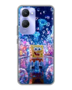 Чехол для Vivo Y36c с картинкой «Неоновый океан»