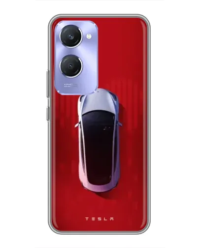Чехол для Vivo Y36c с картинкой «Tesla Top View»