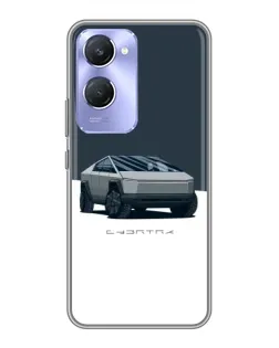 Чохол для Vivo Y36c з картинкою «Сріблястий Cybertruck Tesla» Чохол для Vivo Y36c з картинкою «Сріблястий Cybertruck Tesla»