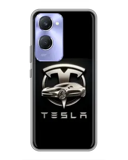 Чохол для Vivo Y36c з картинкою «Tesla — срібне авто» Чохол для Vivo Y36c з картинкою «Tesla — срібне авто»