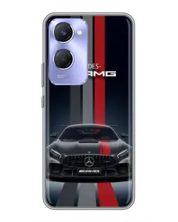 Чохол для Vivo Y36c з картинкою «Mercedes — білий карбон»