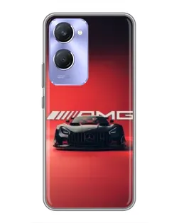 Чехол для Vivo Y36c с картинкой «Mercedes AMG — красная линия»