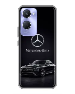 Чехол для Vivo Y36c с картинкой «Mercedes — решетка радиатора»