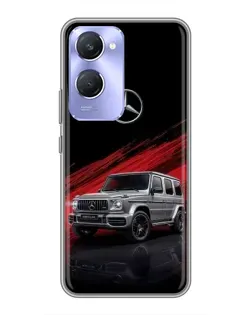 Чехол для Vivo Y36c с картинкой «Mercedes G-Class красный»