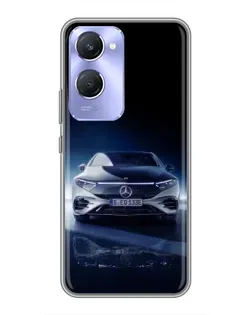 Чехол для Vivo Y36c с картинкой «Ночной Mercedes EQ»