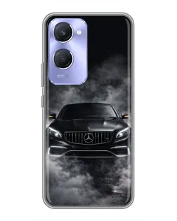 Чехол для Vivo Y36c с картинкой «Mercedes в дыму»