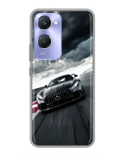 Чехол для Vivo Y36c с картинкой «Гоночный Mercedes AMG»